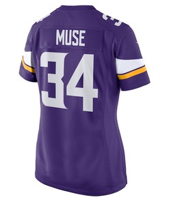 Nick Muse Minnesota Vikings Women's Home Game Player Jersey - Purple