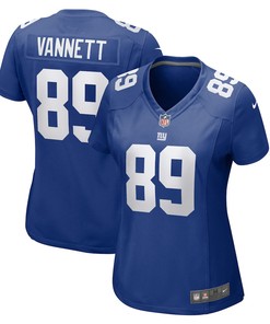 Nick Vannett 89 New York Giants Women's Home Game Player Jersey - Royal