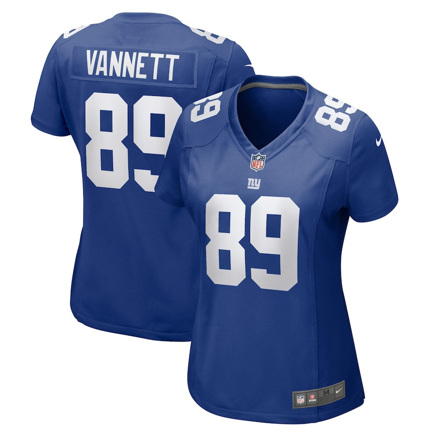 Nick Vannett 89 New York Giants Women's Home Game Player Jersey - Royal