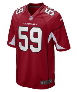 Nick Vigil Arizona Cardinals Game Player Jersey - Cardinal