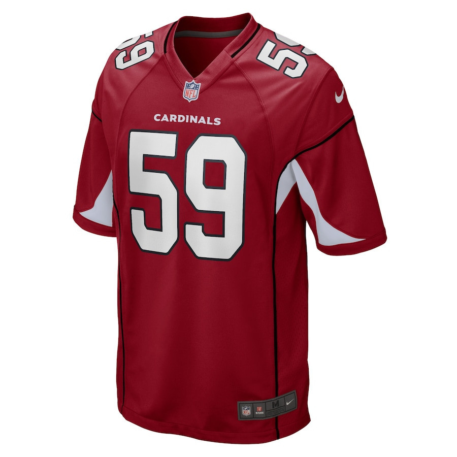 Nick Vigil Arizona Cardinals Game Player Jersey - Cardinal