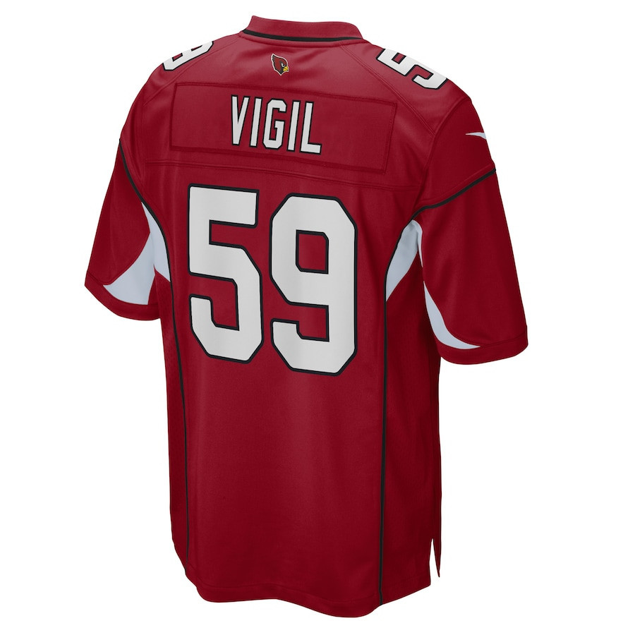 Nick Vigil Arizona Cardinals Game Player Jersey - Cardinal