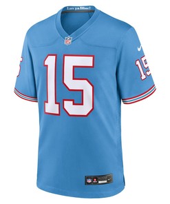 Nick Westbrook-Ikhine 15 Tennessee Titans Oilers Throwback Alternate Game Men Jersey - Light Blue
