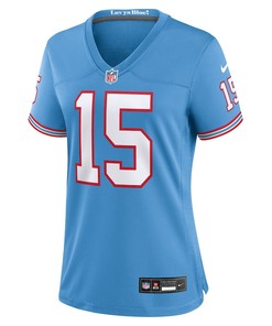 Nick Westbrook-Ikhine 15 Tennessee Titans Oilers Throwback Alternate Game Women Jersey - Light Blue