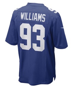 Nick Williams 93 New York Giants Game Player Jersey - Royal