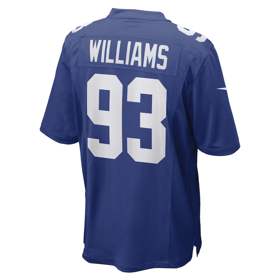 Nick Williams 93 New York Giants Game Player Jersey - Royal