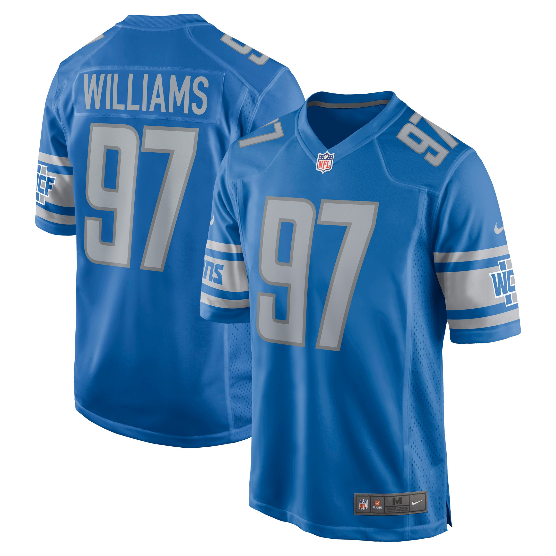 Nick Williams Detroit Lions Game Jersey - Blue Nfl