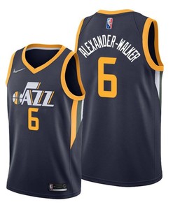Nickeil Alexander-Walker 6 Utah Jazz 2022 Icon Edition Navy Jersey Diamond Badge - Men Jersey