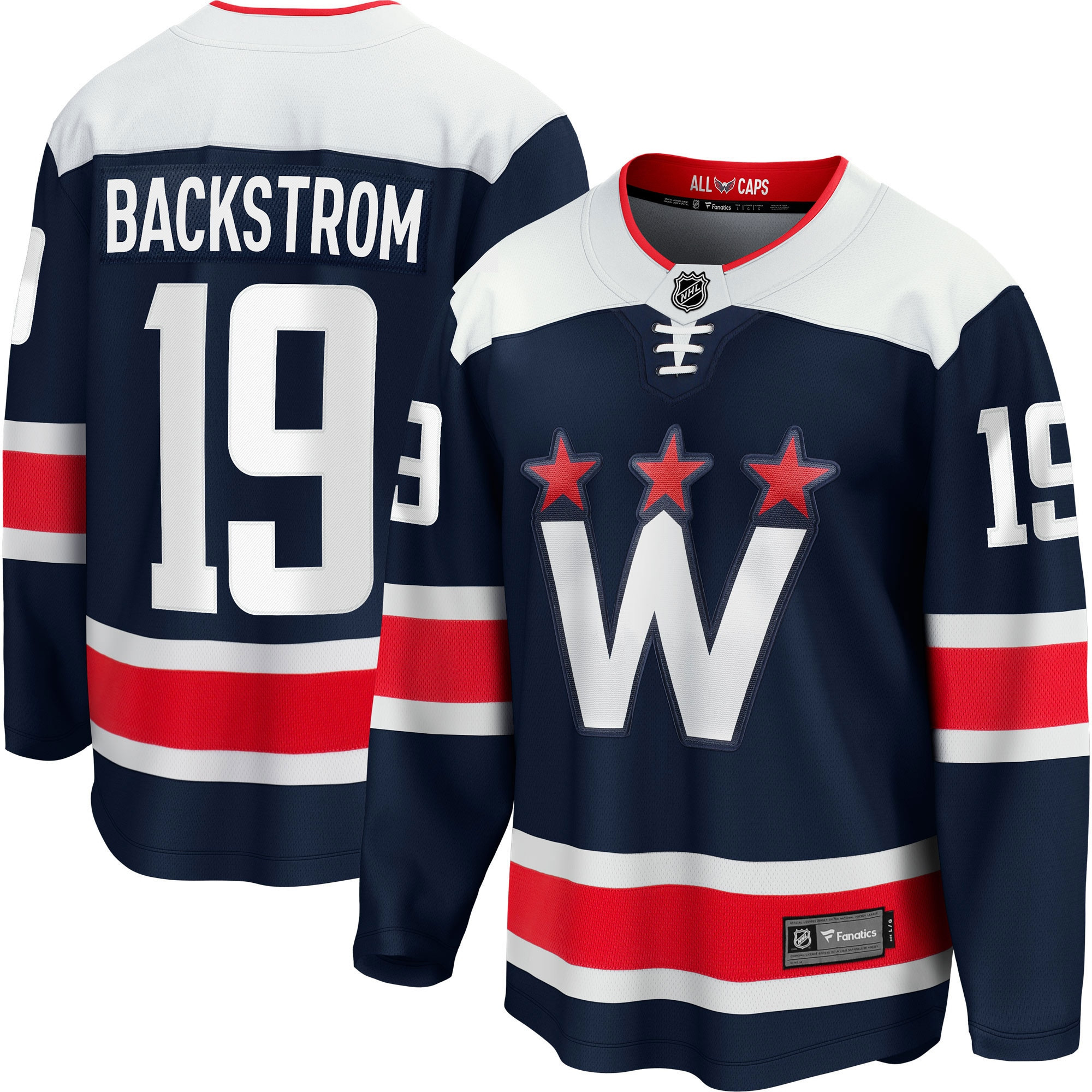 Nicklas Backstrom Washington Capitals Fanatics Branded Alternate 2020/21 Premier Breakaway Player Jersey - Navy Nhl