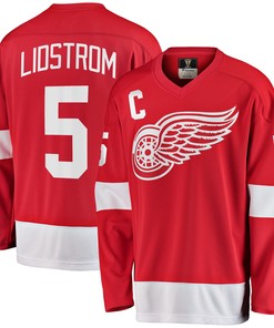 Nicklas Lidstrom Detroit Red Wings Fanatics Branded Premier Breakaway Retired Player Jersey - Red Nhl