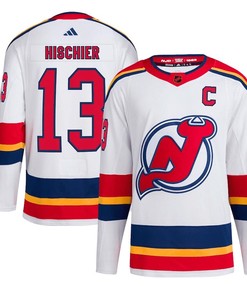 Nico Hischier 13 New Jersey Devils Reverse Retro 2.0 Jersey - White