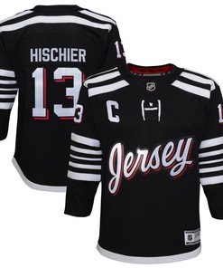 Nico Hischier New Jersey Devils 2021/22 Alternate Premier Player Jersey - Black Nhl