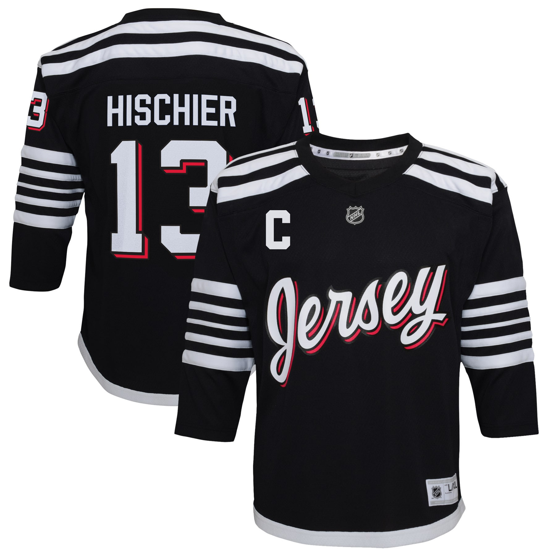 Nico Hischier New Jersey Devils 2021/22 Alternate Replica Player Jersey - Black Nhl