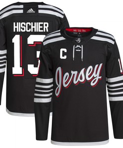 Nico Hischier New Jersey Devils Adidas 2021/22 Alternate Primegreen Authentic Pro Player Jersey - Black Nhl