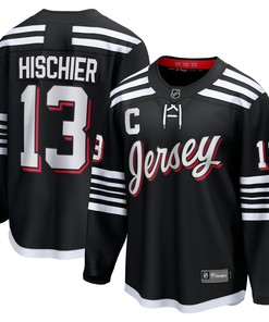 Nico Hischier New Jersey Devils Fanatics Branded Alternate Premier Breakaway Player Jersey - Black Nhl