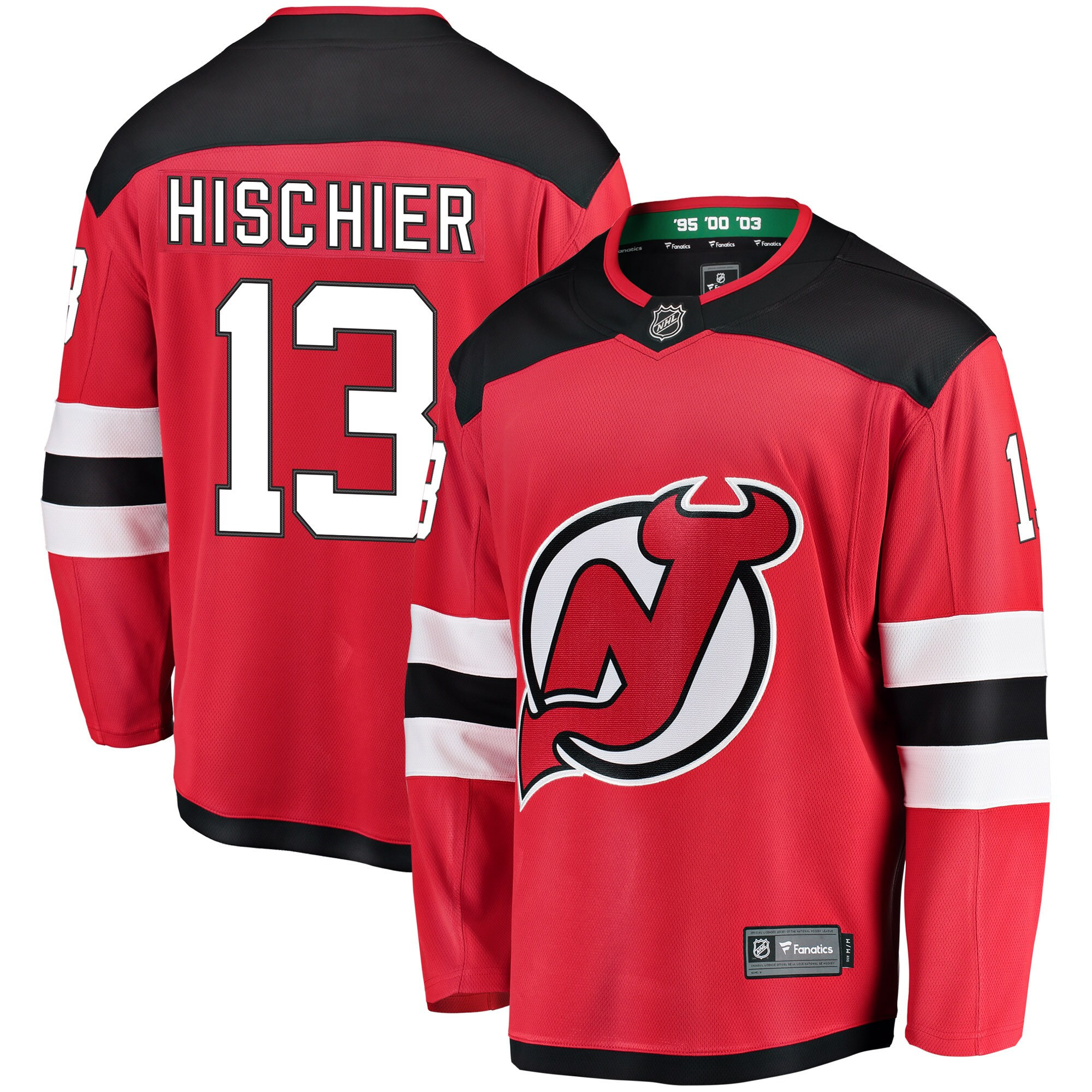 Nico Hischier New Jersey Devils Fanatics Branded Home Breakaway Player Jersey - Red Nhl