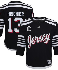 Nico Hischier New Jersey Devils Preschool 2021/22 Alternate Replica Player Jersey - Black Nhl