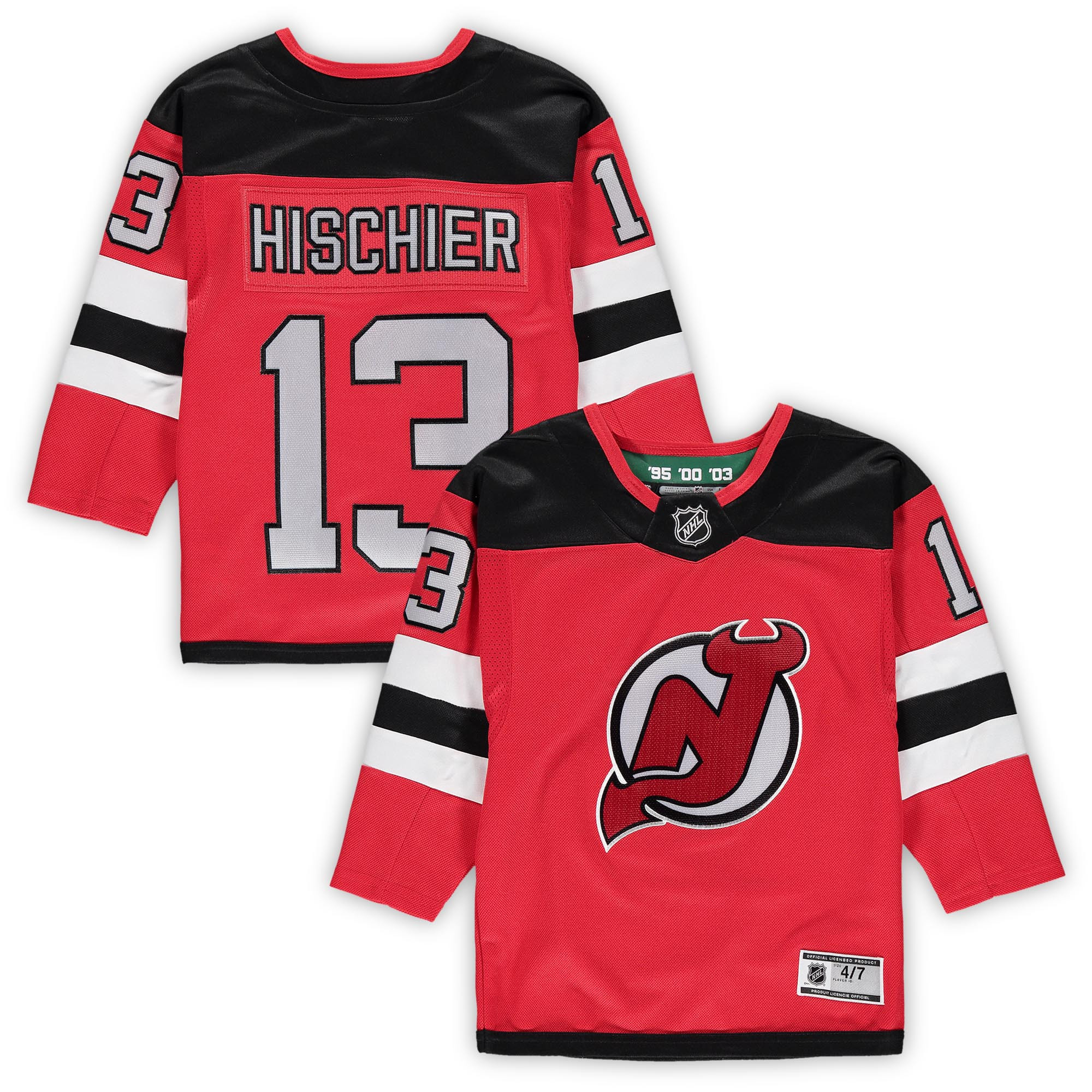 Nico Hischier New Jersey Devils Preschool Home Premier Player Jersey - Red Nhl