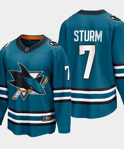Nico Sturm 7 San Jose Sharks 2022-23 Home The Evolve Teal Jersey