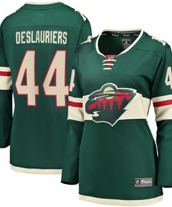 Nicolas Deslauriers Minnesota Wild Fanatics Branded Womens Home Breakaway Player Jersey - Green Nhl