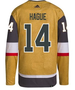 Nicolas Hague 14 Vegas Golden Knights Stanley Cup 2023 Final Patch Home Breakaway Men Jersey - Gold