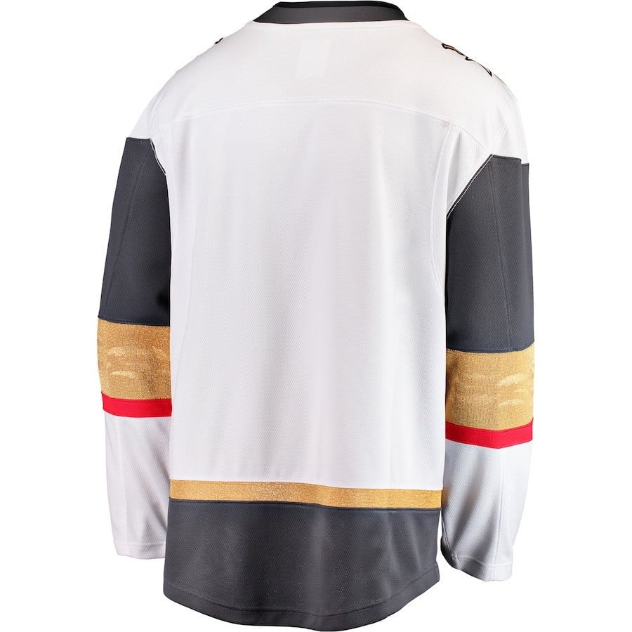 Nicolas Roy 10 Vegas Golden Knights 2023 Stanley Cup Champions Patch Breakaway Jersey - White