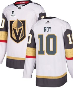 Nicolas Roy 10 Vegas Golden Knights Stanley Cup 2023 Final Patch Away Breakaway Men Jersey - White