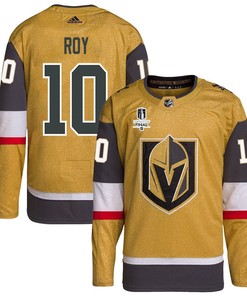 Nicolas Roy 10 Vegas Golden Knights Stanley Cup 2023 Final Patch Home Breakaway Men Jersey - Gold