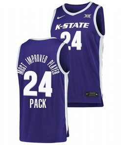 Nijel Pack 24 Purple Kansas State Wildcats Big 12 Most Improved Player Jersey