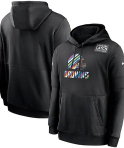 Nike Cleveland Browns Black Crucial Catch Sideline Performance Pullover Hoodie