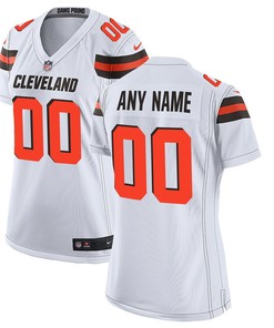 Nike Cleveland Browns Womens White Custom Game Jersey