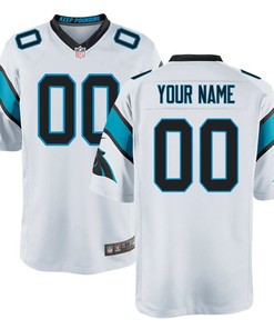 Nike Mens Carolina Panthers Customized Game White Jersey