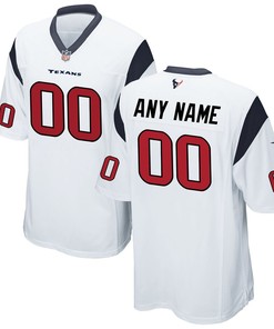 Nike Mens Houston Texans Customized Game White Jersey