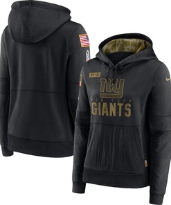 Nike New York Giants Womens Black 2020 Salute To Service Performance Pullover Hoodie