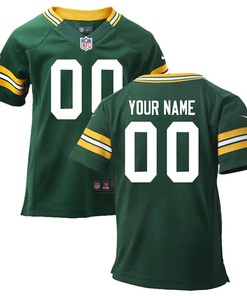Nike Toddler Green Bay Packers Customized Team Color Game Jersey