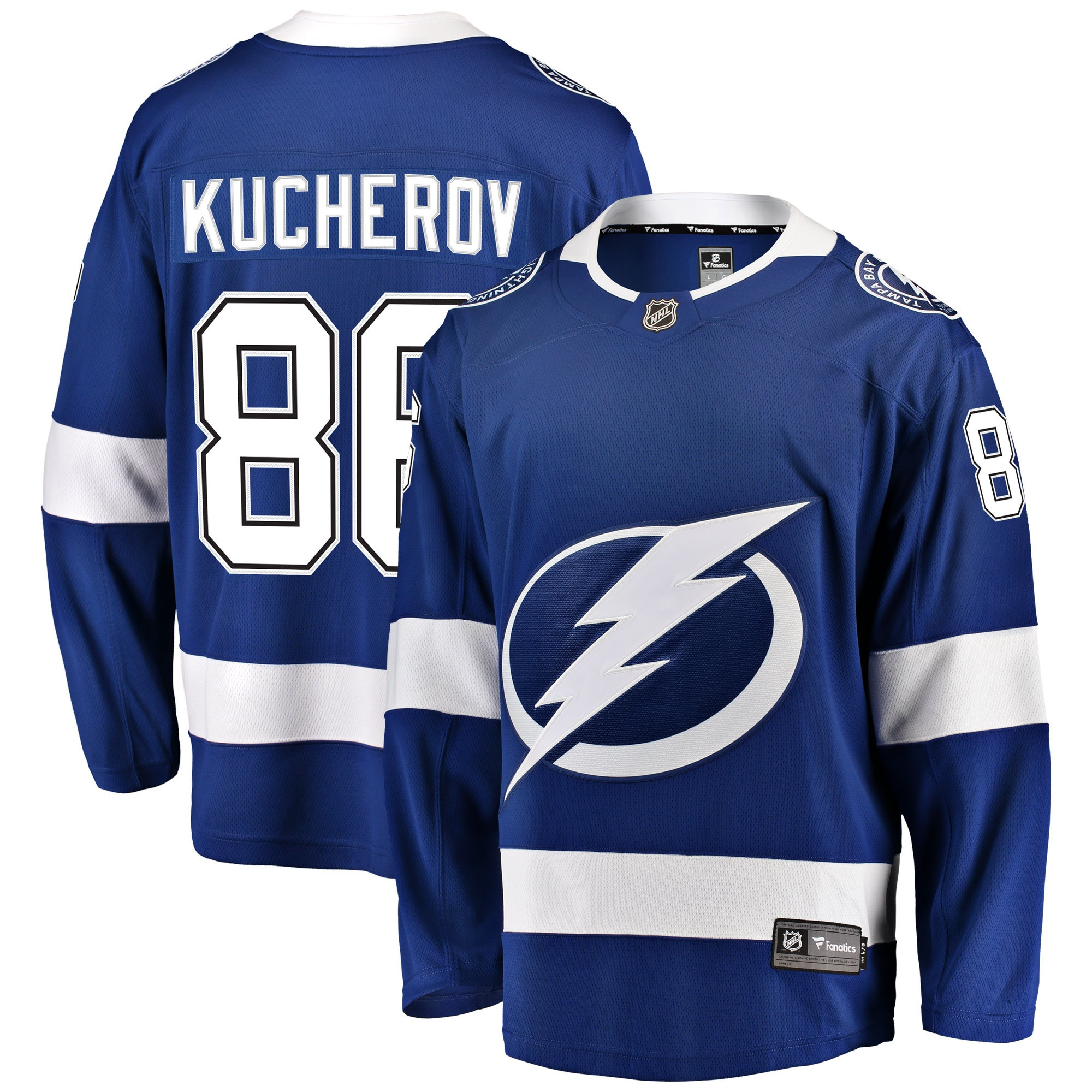 Nikita Kucherov Tampa Bay Lightning Fanatics Branded Home Breakaway Player Jersey Blue Nhl