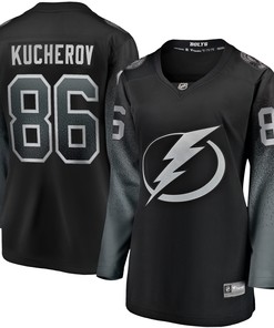 Nikita Kucherov Tampa Bay Lightning Fanatics Branded Womens Alternate 2018/19 Premier Breakaway Player Jersey - Black Nhl