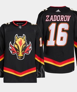 Nikita Zadorov 16 Calgary Flames Black Jersey 2022-23 Blasty Alternate Primegreen