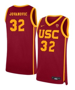 Nikola Jovanovic 32 USC Trojans Elite Basketball Men Jersey - Red