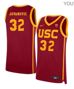 Nikola Jovanovic 32 USC Trojans Elite Basketball Youth Jersey - Red