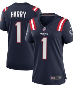 Nkeal Harry New England Patriots Womens Game Player Jersey - Navy Nfl