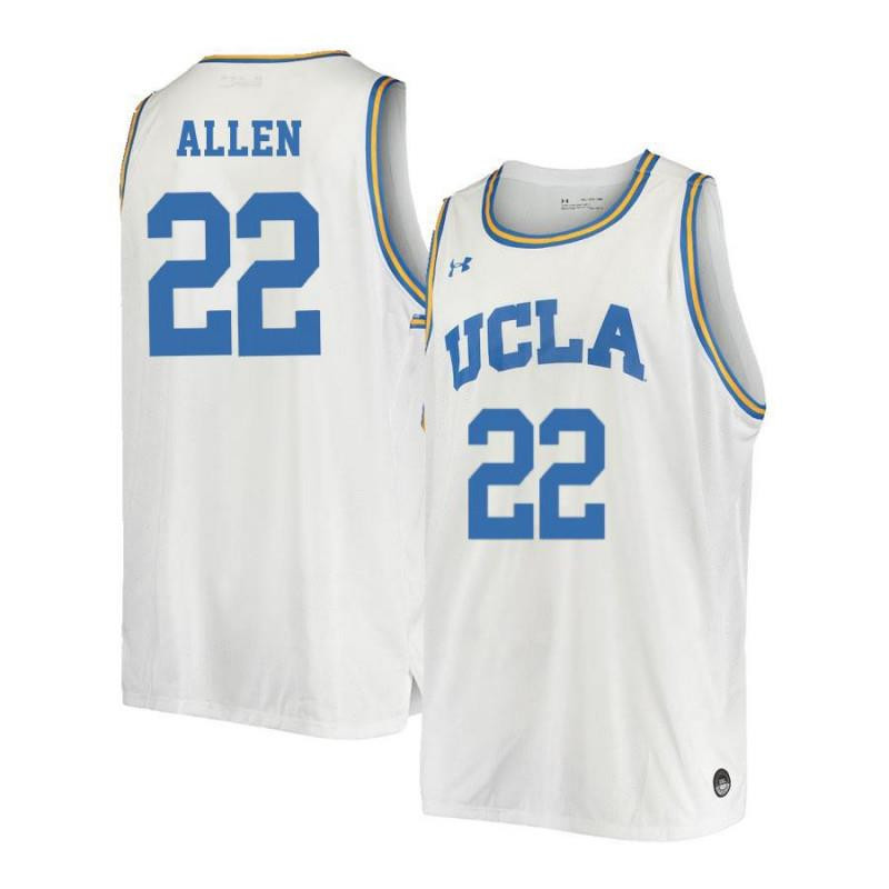 Noah Allen 22 UCLA Bruins Retro Elite Basketball Men Jersey - White