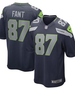 Noah Fant Seattle Seahawks Game Player Jersey - College Navy