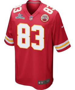 Noah Gray 83 Kansas City Chiefs Super Bowl LVII Champions Men Game Jersey - Red