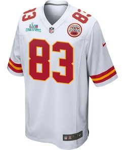 Noah Gray 83 Kansas City Chiefs Super Bowl LVII Champions Men Game Jersey - White