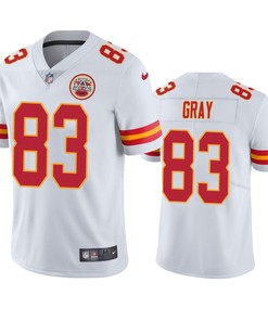 Noah Gray 83 Kansas City Chiefs White Vapor Limited Jersey
