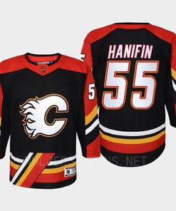 Noah Hanifin 55 Calgary Flames 2022 Special Edition 2.0 Retro Youth Jersey Black