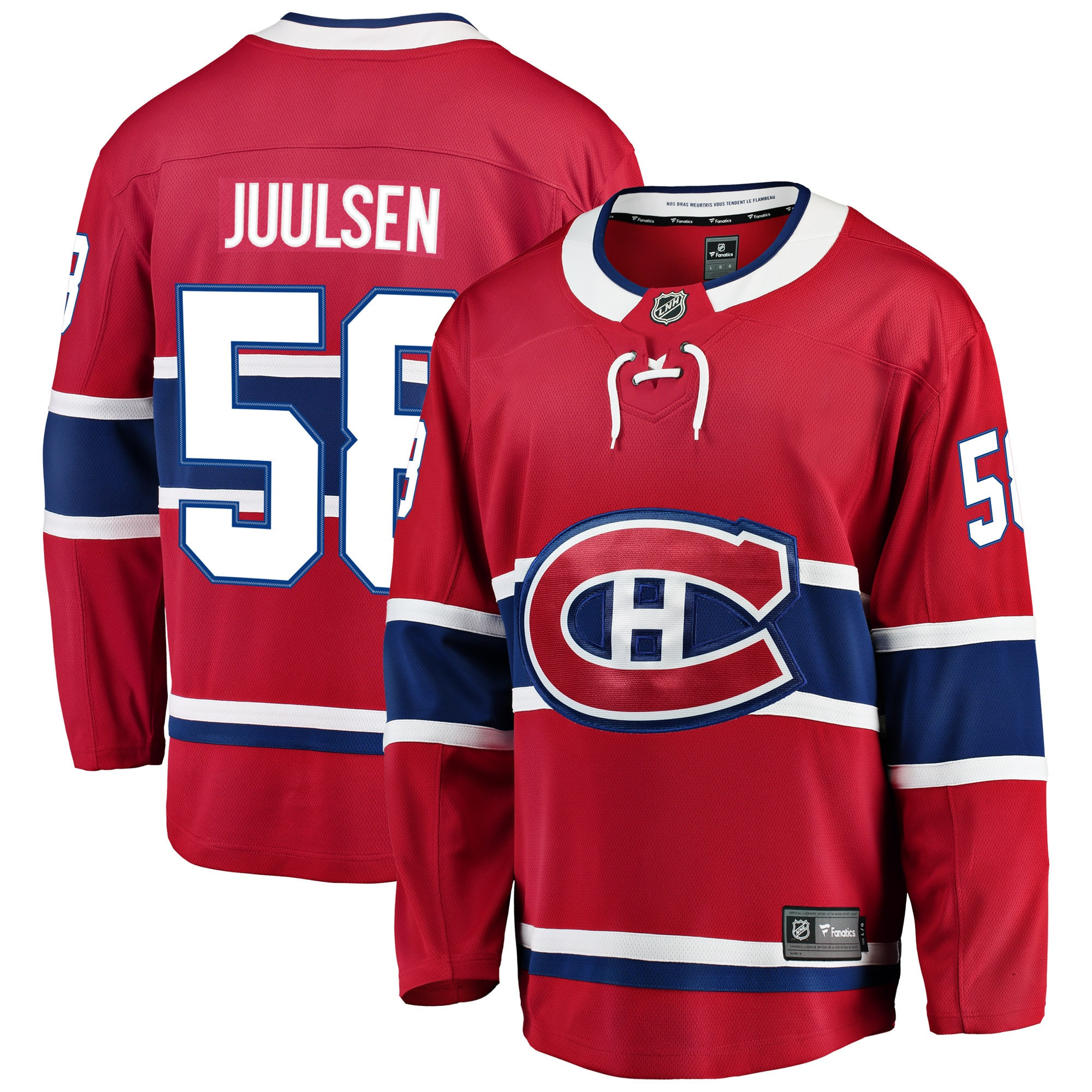 Noah Juulsen Montreal Canadiens Fanatics Branded Breakaway Player Jersey - Red Nhl