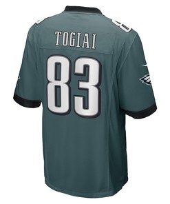 Noah Togiai Philadelphia Eagles Game Player Jersey - Midnight Green