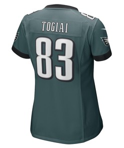 Noah Togiai Philadelphia Eagles Women's Game Player Jersey - Midnight Green